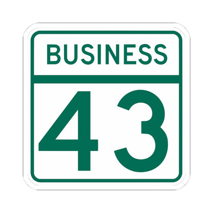 MD Route 43 Business (Maryland) (Road Sign) STICKER Vinyl Kiss-Cut Decal