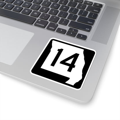 MO-14 (Missouri) (Road Sign) STICKER Vinyl Kiss-Cut Decal