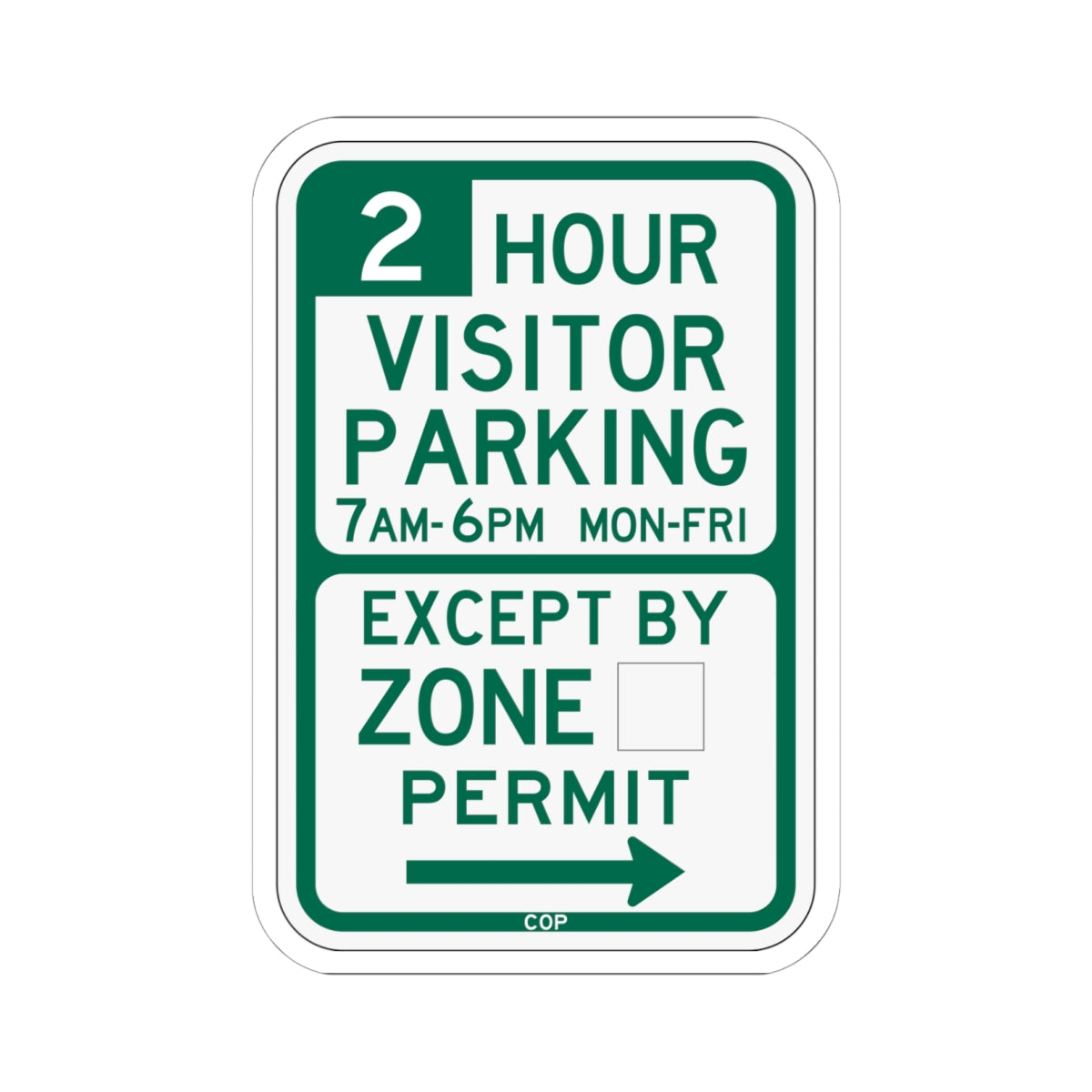 PBOT Road sign P4440L (Oregon) (Road Sign) STICKER Vinyl Kiss-Cut Decal