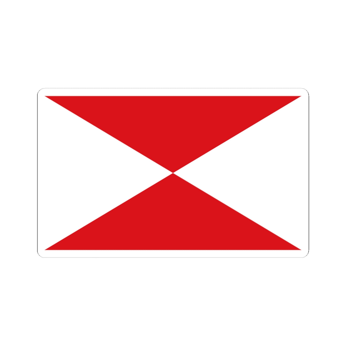 Flag maritime vigo (Spain) STICKER Vinyl Kiss-Cut Decal