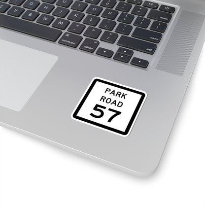 Texas Park Road 57 (Texas) (Road Sign) STICKER Vinyl Kiss-Cut Decal