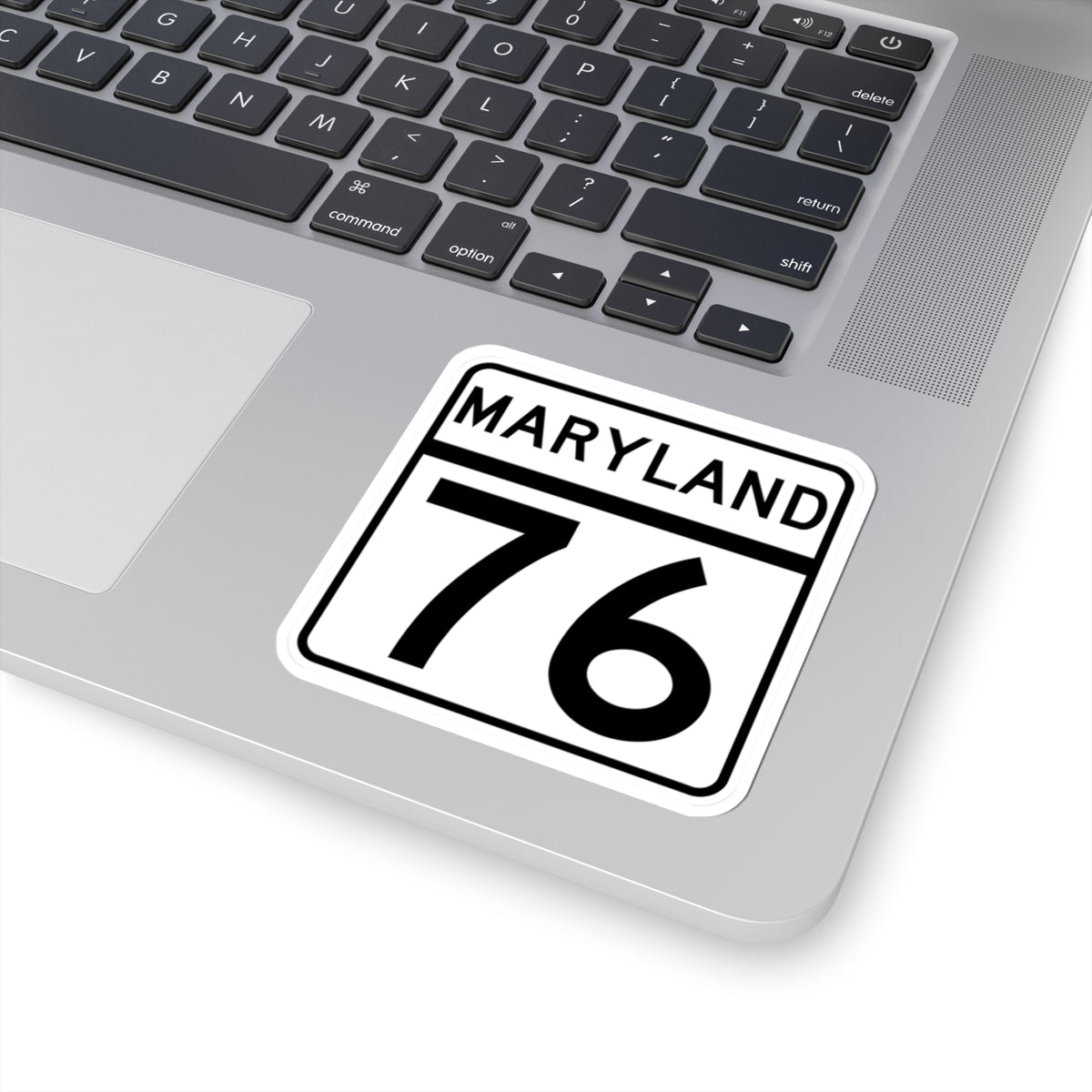 MD Route 76 (Maryland) (Road Sign) STICKER Vinyl Kiss-Cut Decal