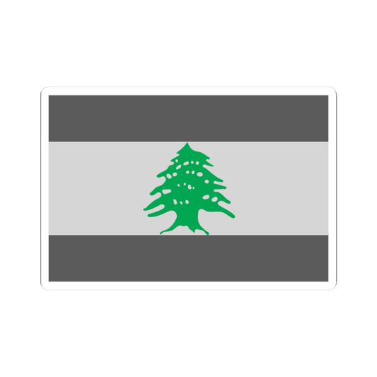 Flag of Lebanon - Cedar Tree (Lebanon) STICKER Vinyl Kiss-Cut Decal