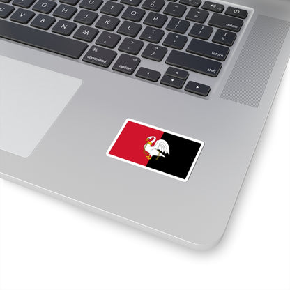 County Flag of Buckinghamshire (England) STICKER Vinyl Kiss-Cut Decal