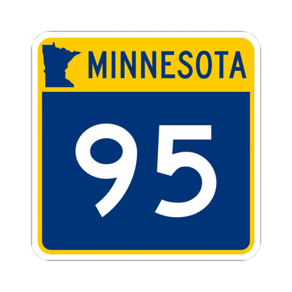 MN-95 (Minnesota) (Road Sign) STICKER Vinyl Kiss-Cut Decal