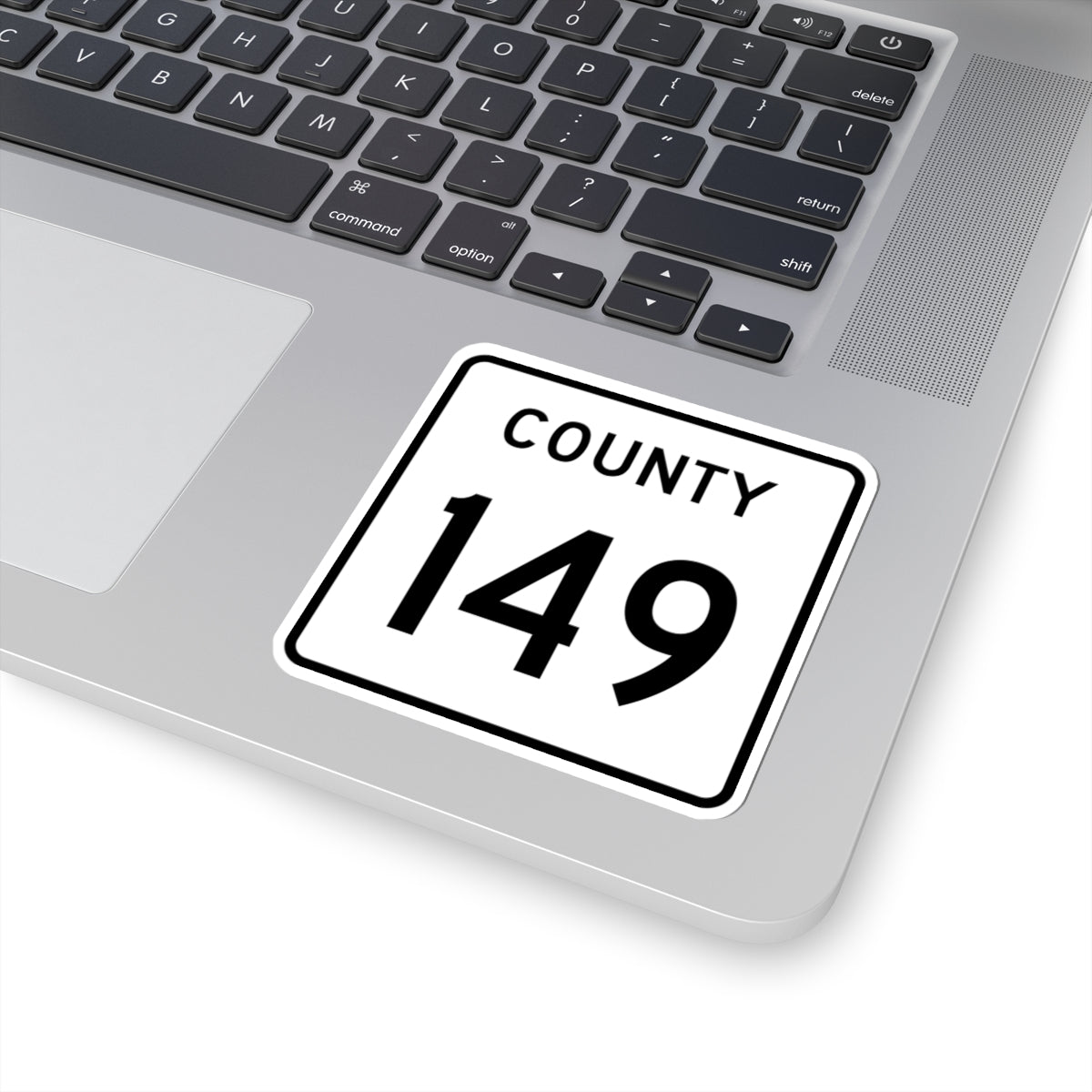 County 149 square (Minnesota) (Road Sign) STICKER Vinyl Kiss-Cut Decal