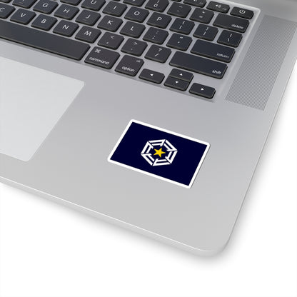 Flag of Ōmu Hokkaido (Japan) STICKER Vinyl Kiss-Cut Decal