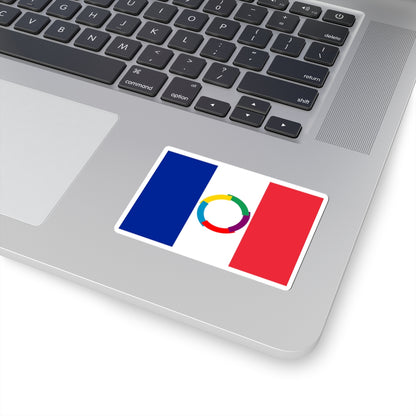 Flag of Fr (France) STICKER Vinyl Kiss-Cut Decal