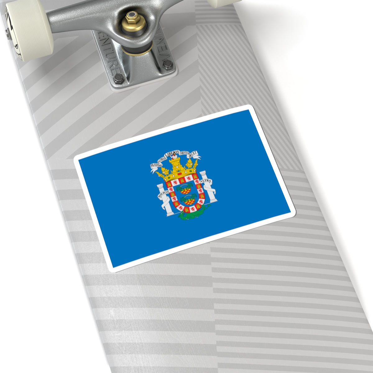 Flag of Melilla (Spain) STICKER Vinyl Kiss-Cut Decal