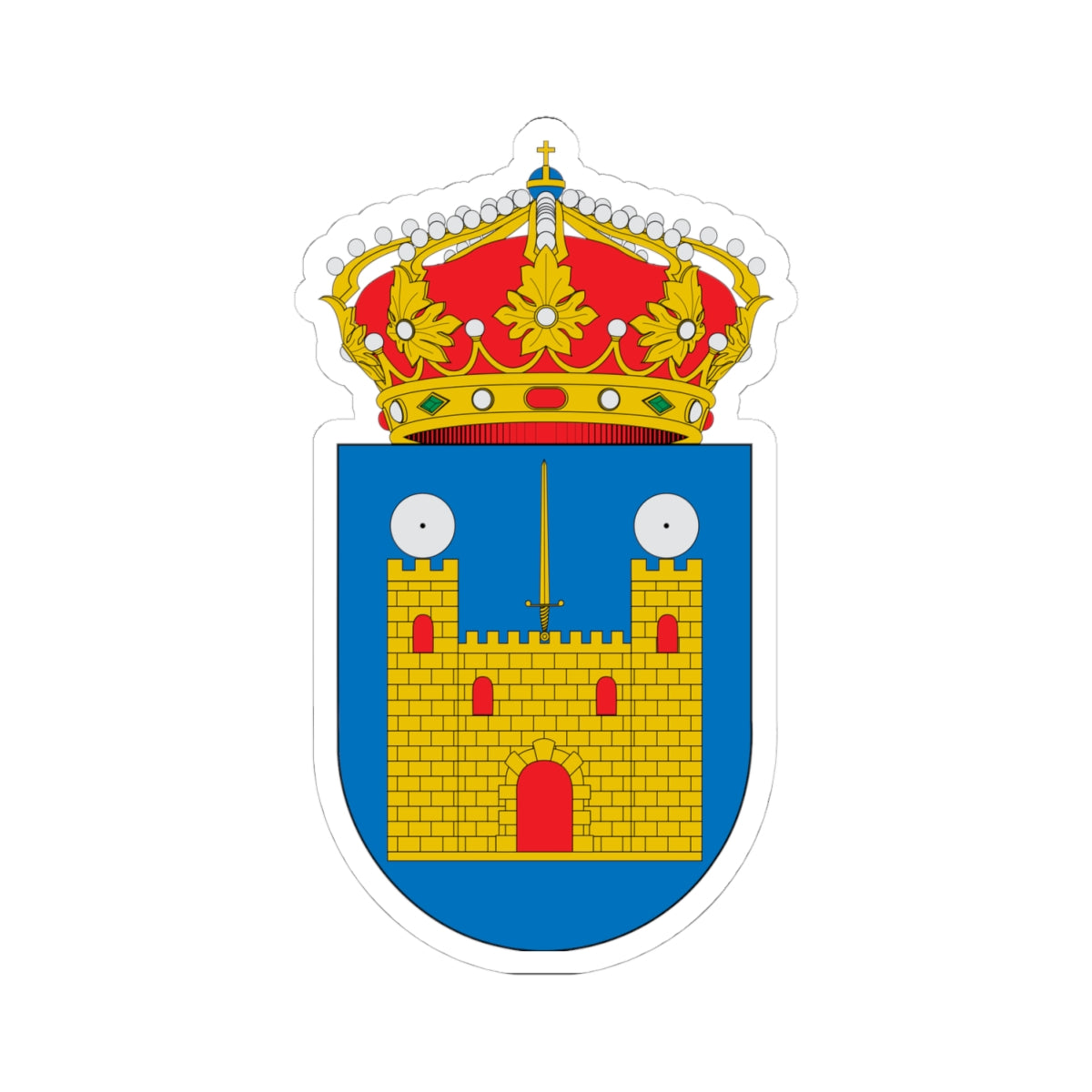 Escudo de Codo (Spain) (Coat of Arms) STICKER Vinyl Kiss-Cut Decal