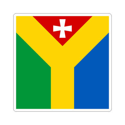 Shepetivka flag (Ukraine) STICKER Vinyl Kiss-Cut Decal