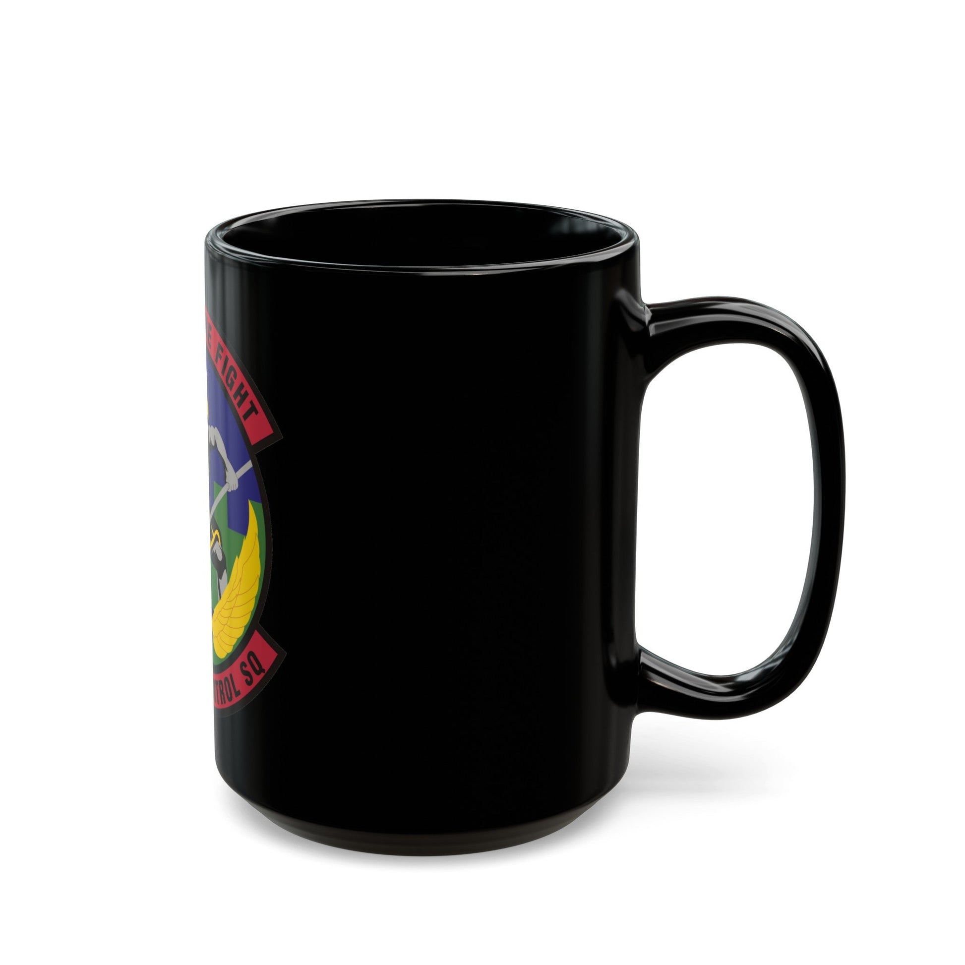 123d Air Control Squadron (U.S. Air Force) Black Coffee Mug-The Sticker Space