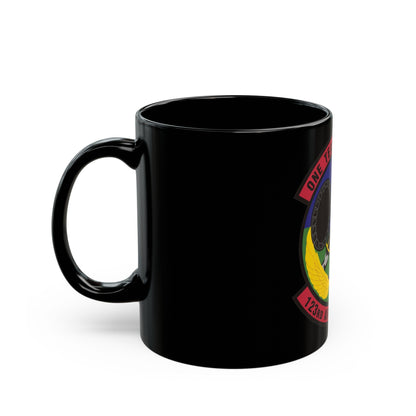 123d Air Control Squadron (U.S. Air Force) Black Coffee Mug-The Sticker Space