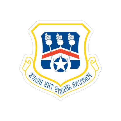 123d Airlift Wing (U.S. Air Force) REVERSE PRINT Transparent STICKER-3" × 3"-The Sticker Space