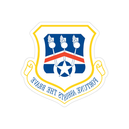 123d Airlift Wing (U.S. Air Force) REVERSE PRINT Transparent STICKER-4" × 4"-The Sticker Space