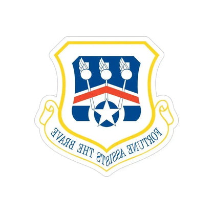 123d Airlift Wing (U.S. Air Force) REVERSE PRINT Transparent Die-Cut STICKER 5 Inch Die-Cut Transparent - The Sticker Space