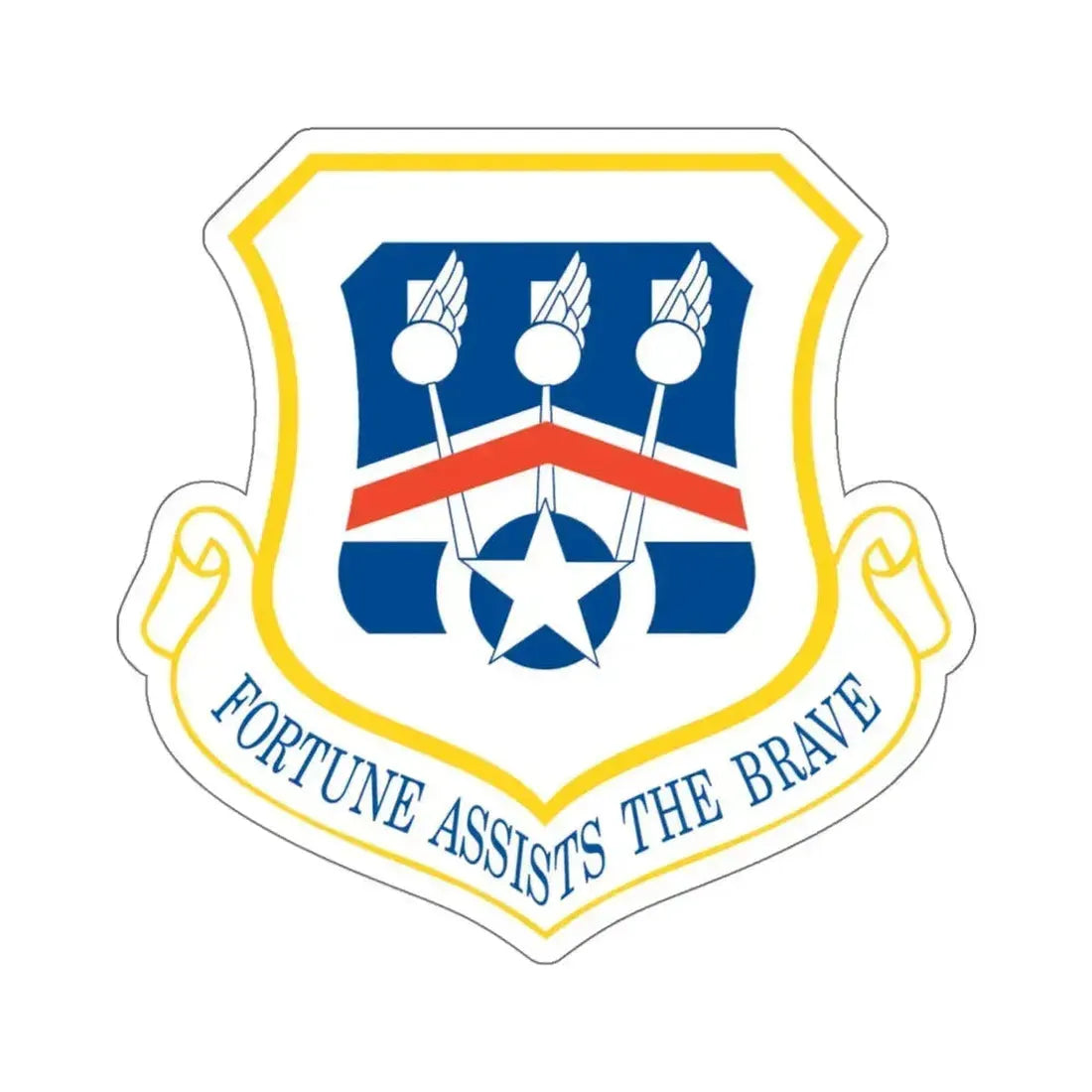 123d Airlift Wing (U.S. Air Force) STICKER Vinyl Kiss-Cut Decal 6 Inch White - The Sticker Space