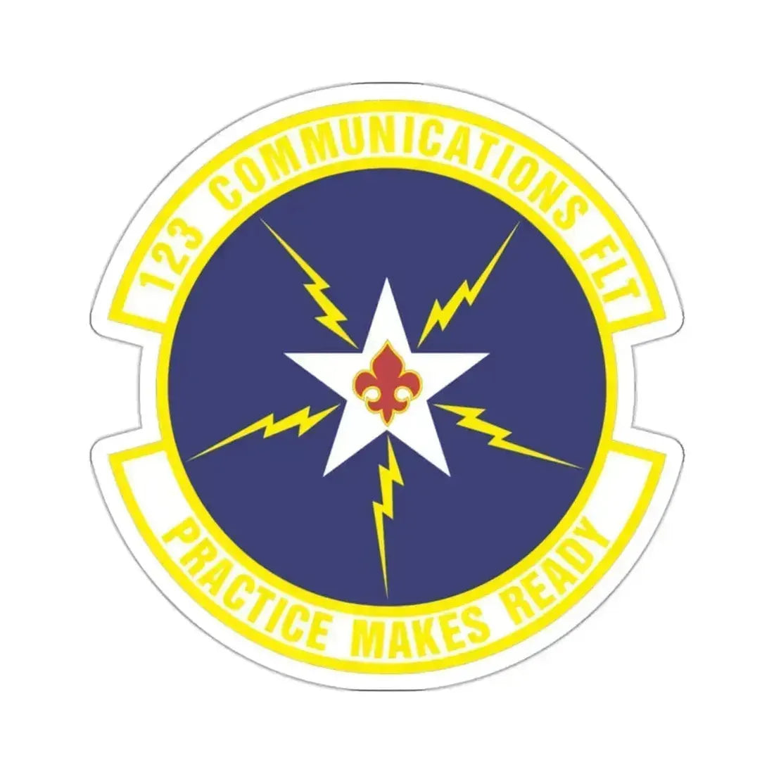 123d Communications Squadron (U.S. Air Force) STICKER Vinyl Die-Cut Decal 2 Inch - The Sticker Space