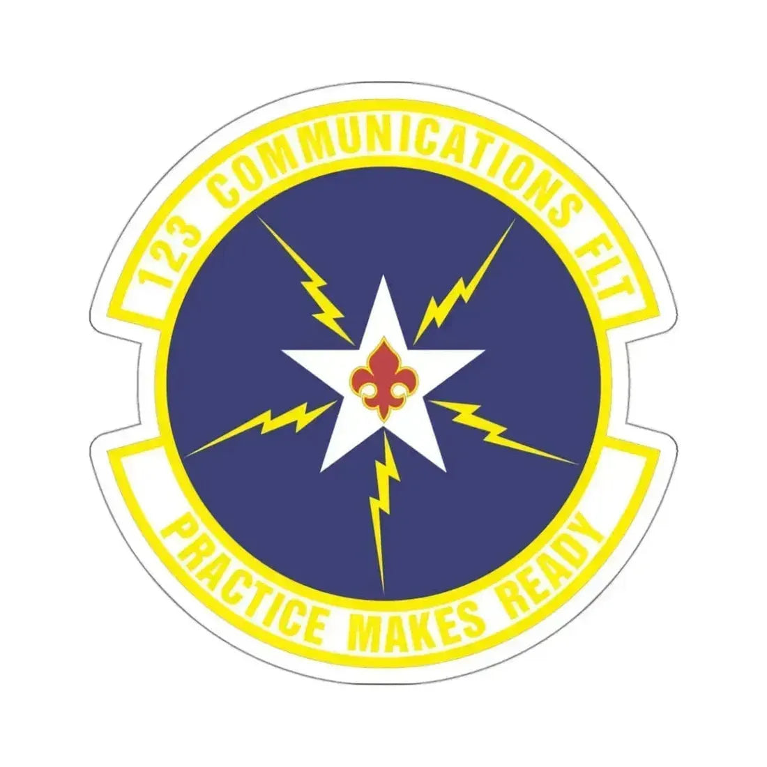 123d Communications Squadron (U.S. Air Force) STICKER Vinyl Die-Cut Decal 3 Inch - The Sticker Space