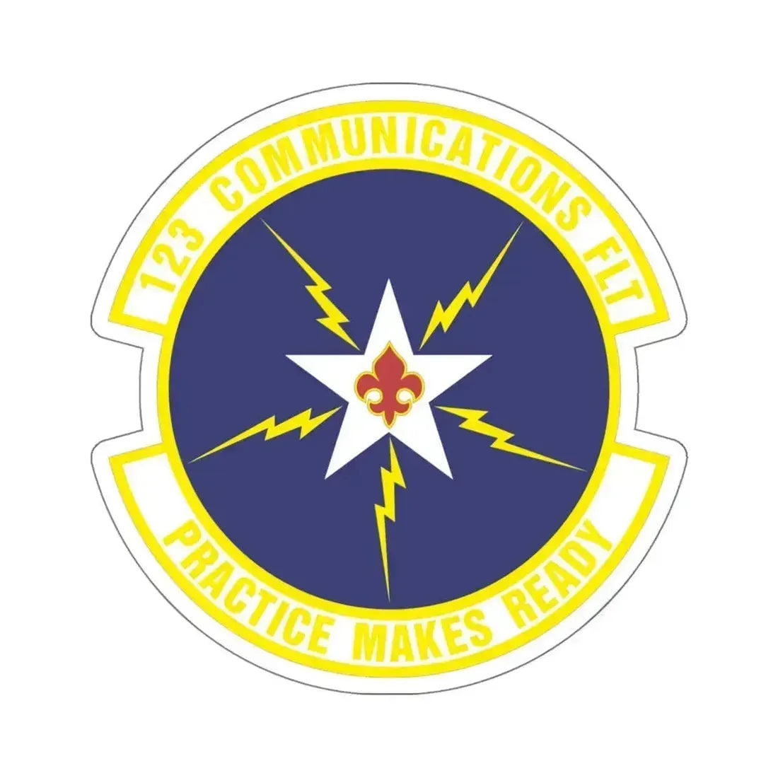 123d Communications Squadron (U.S. Air Force) STICKER Vinyl Die-Cut Decal 5 Inch - The Sticker Space