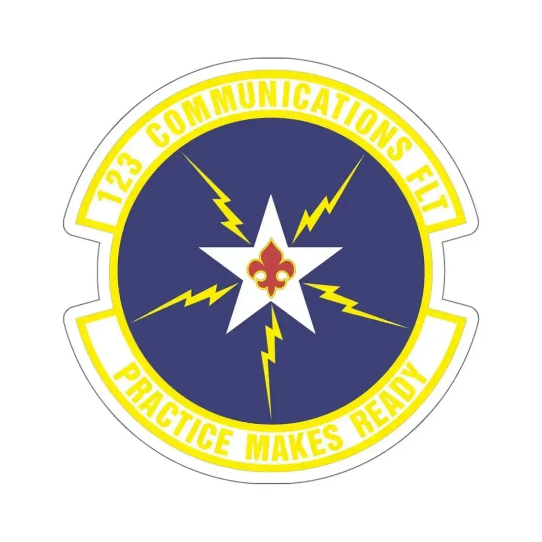 123d Communications Squadron (U.S. Air Force) STICKER Vinyl Die-Cut Decal - The Sticker Space