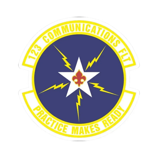 123d Communications Squadron (U.S. Air Force) STICKER Vinyl Kiss-Cut Decal 2 Inch White - The Sticker Space