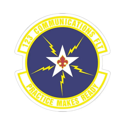 123d Communications Squadron (U.S. Air Force) STICKER Vinyl Kiss-Cut Decal 6 Inch White - The Sticker Space