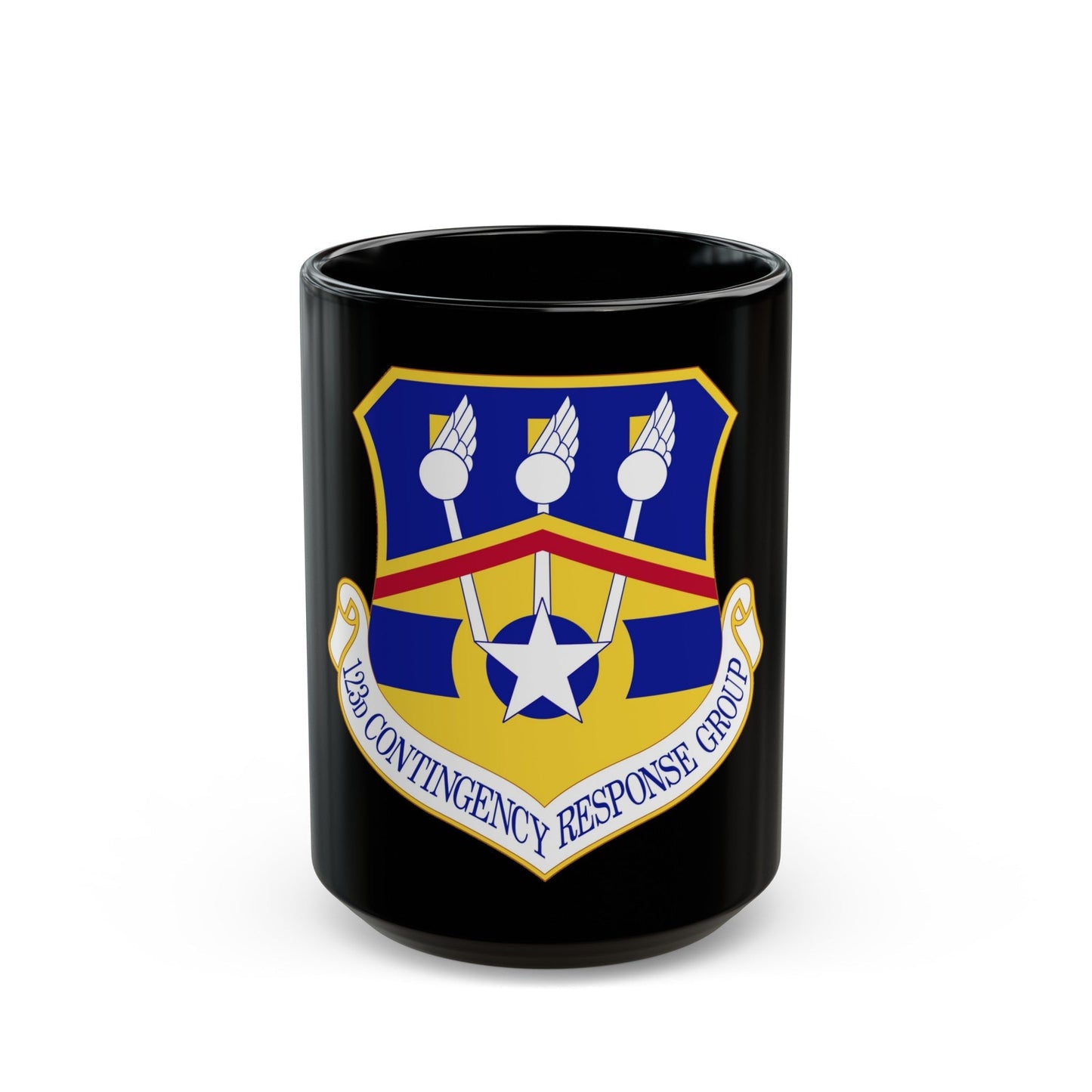 123d Contingency Response Group (U.S. Air Force) Black Coffee Mug-15oz-The Sticker Space