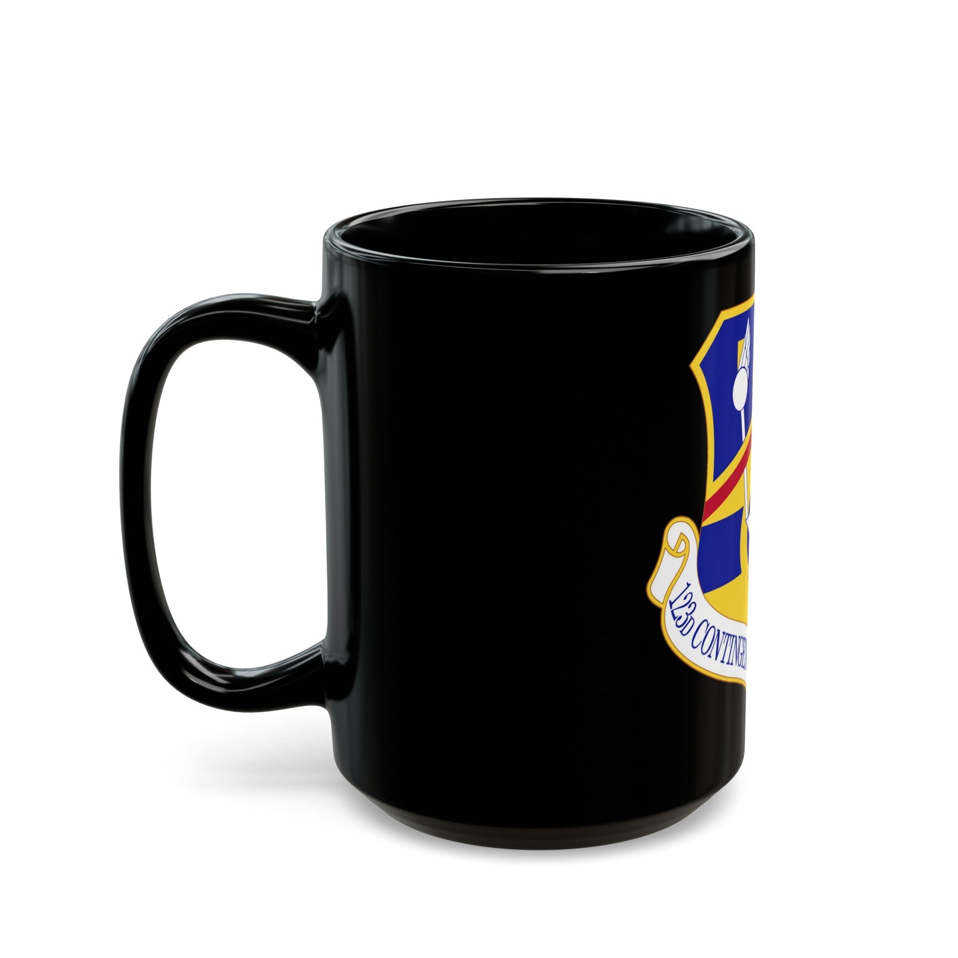 123d Contingency Response Group (U.S. Air Force) Black Coffee Mug-The Sticker Space