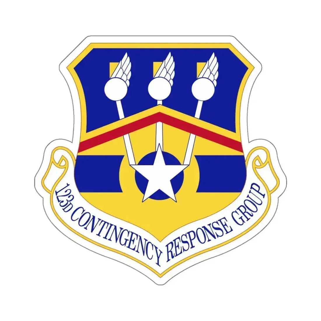 123d Contingency Response Group (U.S. Air Force) STICKER Vinyl Die-Cut Decal 4 Inch - The Sticker Space