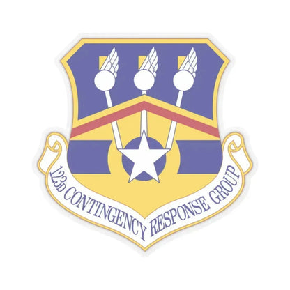 123d Contingency Response Group (U.S. Air Force) STICKER Vinyl Kiss-Cut Decal 2 Inch Transparent - The Sticker Space