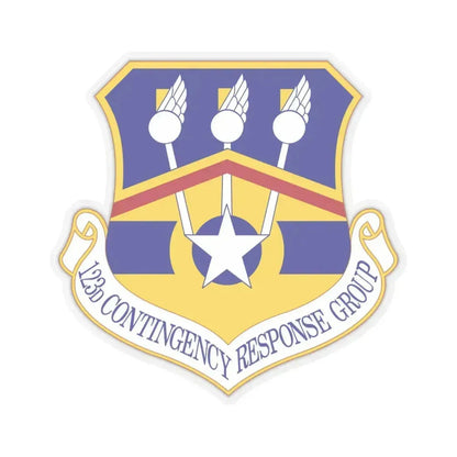 123d Contingency Response Group (U.S. Air Force) STICKER Vinyl Kiss-Cut Decal 4 Inch Transparent - The Sticker Space