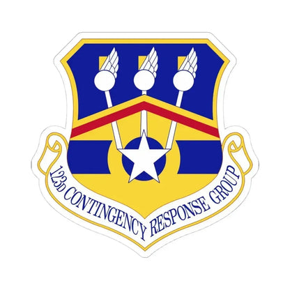 123d Contingency Response Group (U.S. Air Force) STICKER Vinyl Kiss-Cut Decal 4 Inch White - The Sticker Space