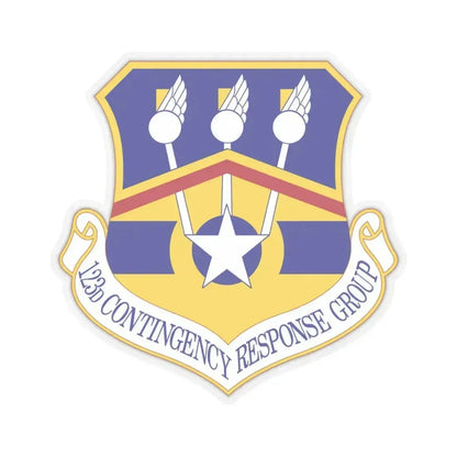 123d Contingency Response Group (U.S. Air Force) STICKER Vinyl Kiss-Cut Decal 6 Inch Transparent - The Sticker Space
