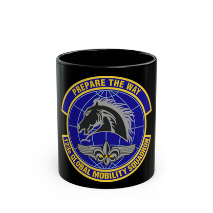 123d Global Mobility Squadron (U.S. Air Force) Black Coffee Mug-11oz-The Sticker Space