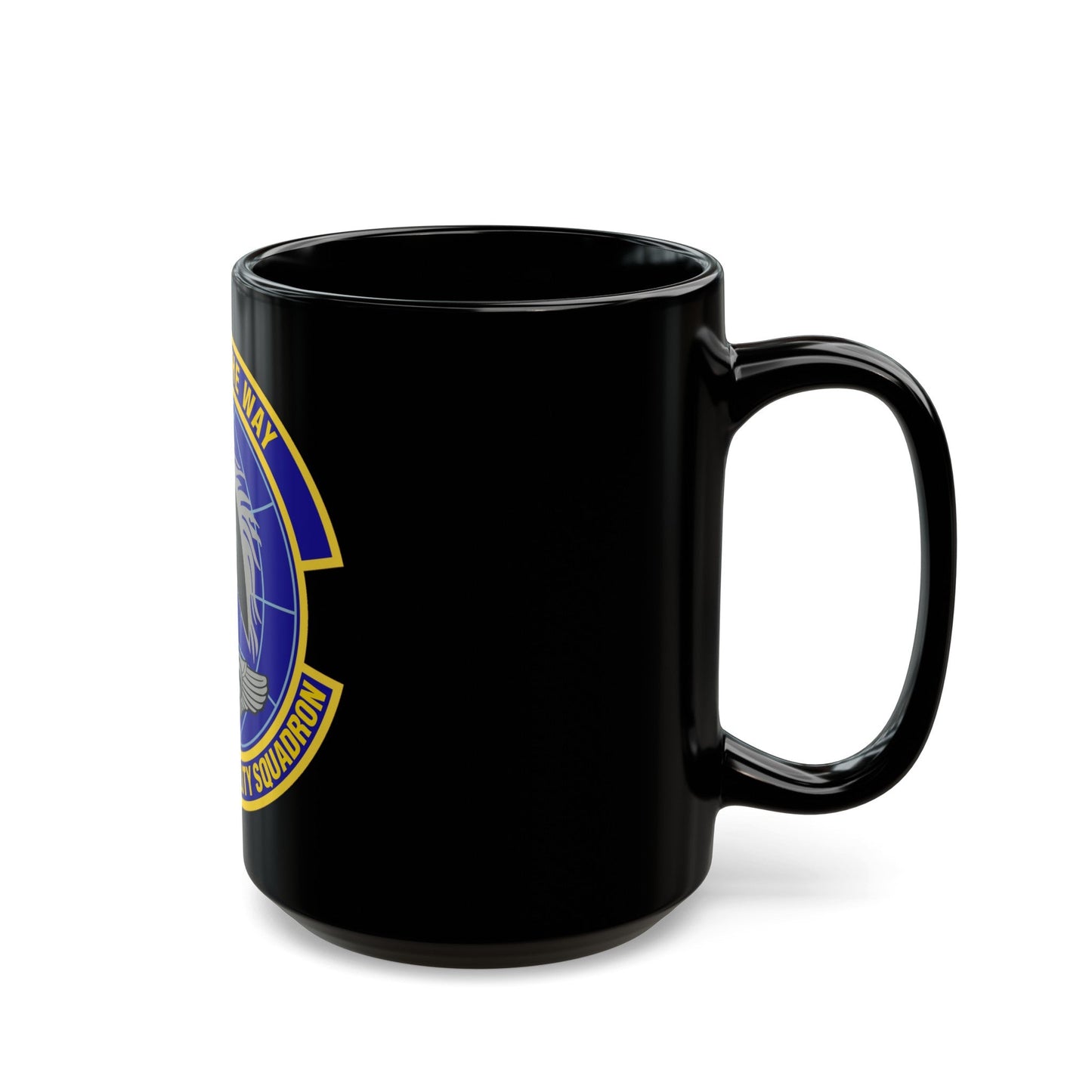 123d Global Mobility Squadron (U.S. Air Force) Black Coffee Mug-The Sticker Space