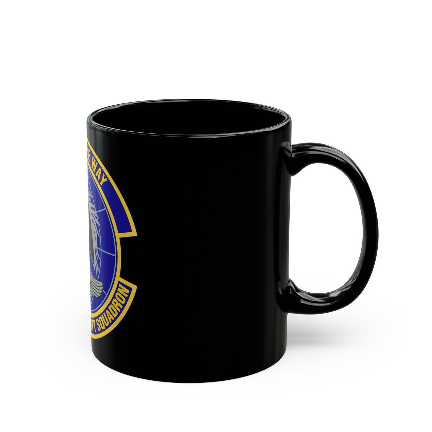 123d Global Mobility Squadron (U.S. Air Force) Black Coffee Mug-The Sticker Space