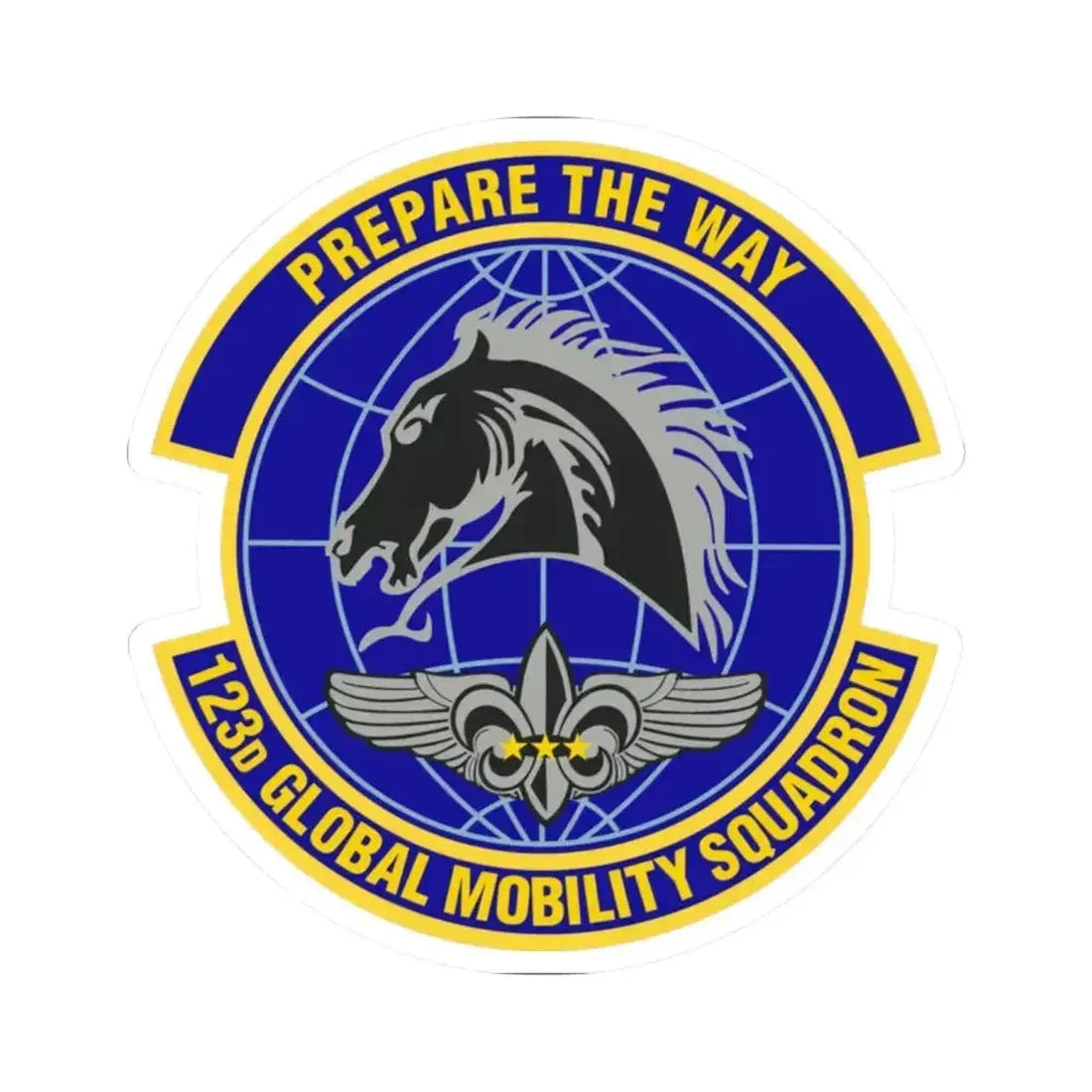123d Global Mobility Squadron (U.S. Air Force) STICKER Vinyl Kiss-Cut Decal - The Sticker Space