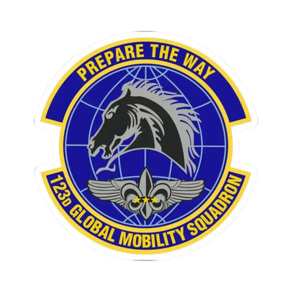 123d Global Mobility Squadron (U.S. Air Force) STICKER Vinyl Kiss-Cut Decal - The Sticker Space