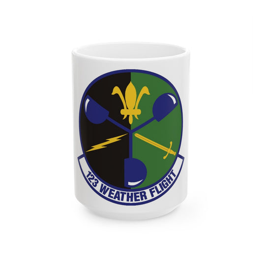 123d Weather Flight (U.S. Air Force) White Coffee Mug-15oz-The Sticker Space