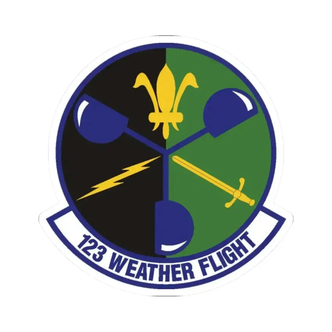 123d Weather Flight (U.S. Air Force) STICKER Vinyl Kiss-Cut Decal - The Sticker Space