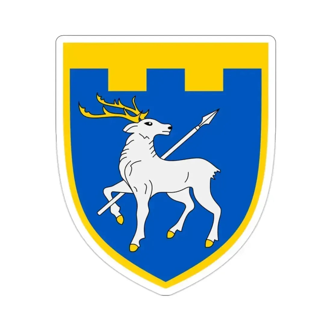 123rd Detached Territorial Defense Brigade (Ukraine) STICKER Vinyl Die-Cut Decal 2 Inch - The Sticker Space