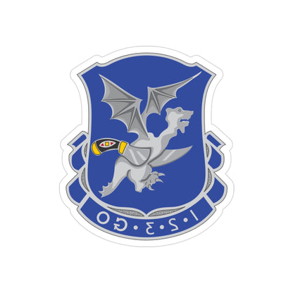 123rd Infantry Regiment (U.S. Army) REVERSE PRINT Transparent STICKER-3" × 3"-The Sticker Space