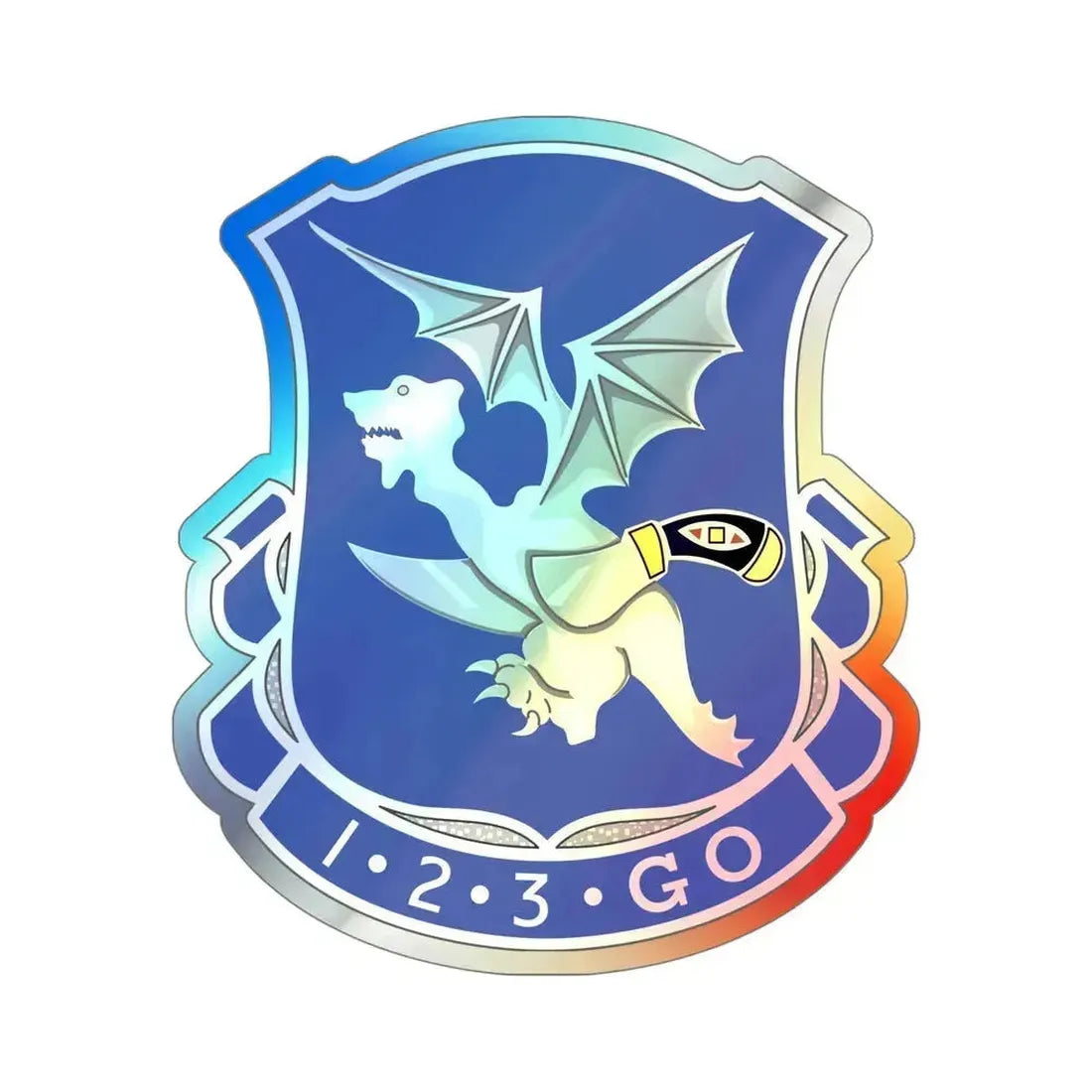 123rd Infantry Regiment (U.S. Army) Holographic STICKER Die-Cut Vinyl Decal 5 Inch Holographic - The Sticker Space