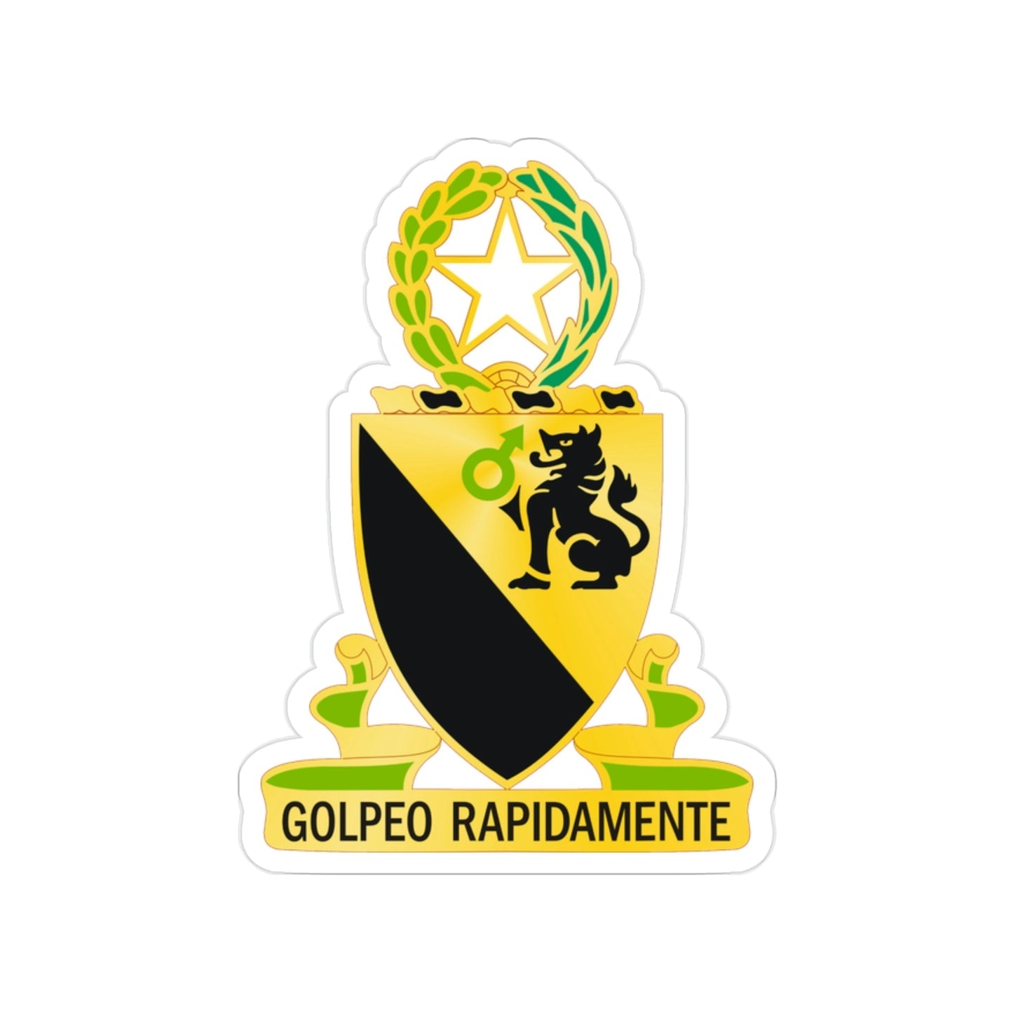 124 Cavalry Regiment (U.S. Army) Transparent STICKER Die-Cut Vinyl Decal-2 Inch-The Sticker Space