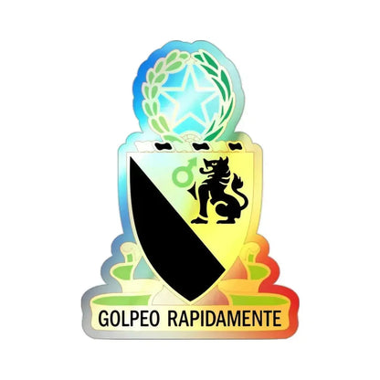 124 Cavalry Regiment (U.S. Army) Holographic STICKER Die-Cut Vinyl Decal 2 Inch Holographic - The Sticker Space
