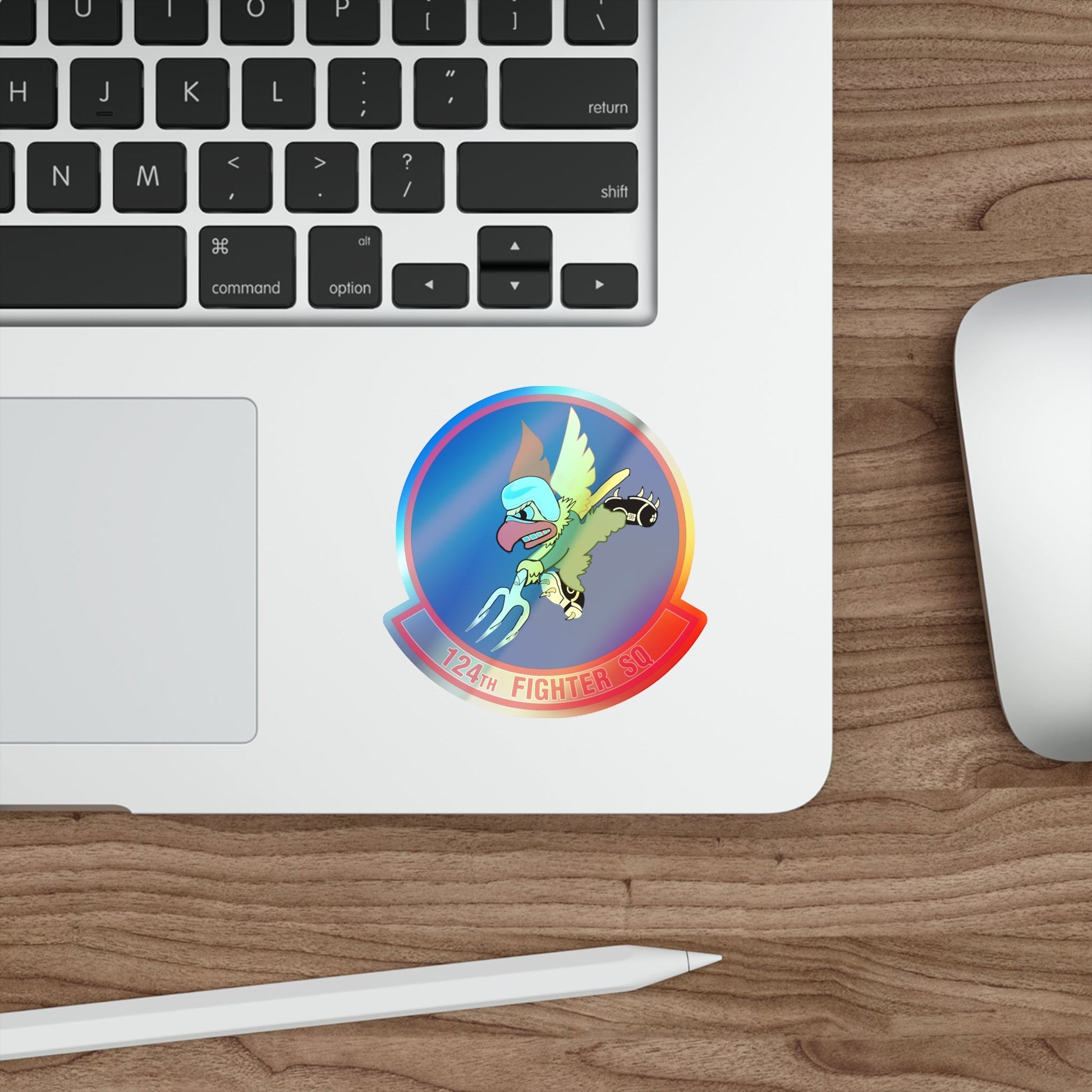 124 Fighter Squadron (U.S. Air Force) Holographic STICKER Die-Cut Vinyl Decal-The Sticker Space