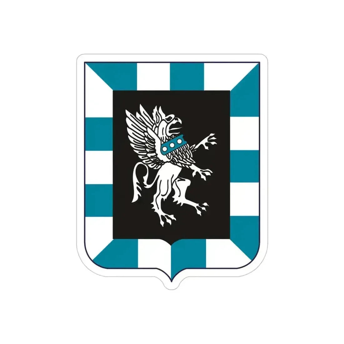 124 Military Intelligence Battalion 2 (U.S. Army) REVERSE PRINT Transparent Die-Cut STICKER 4 Inch Die-Cut Transparent - The Sticker Space