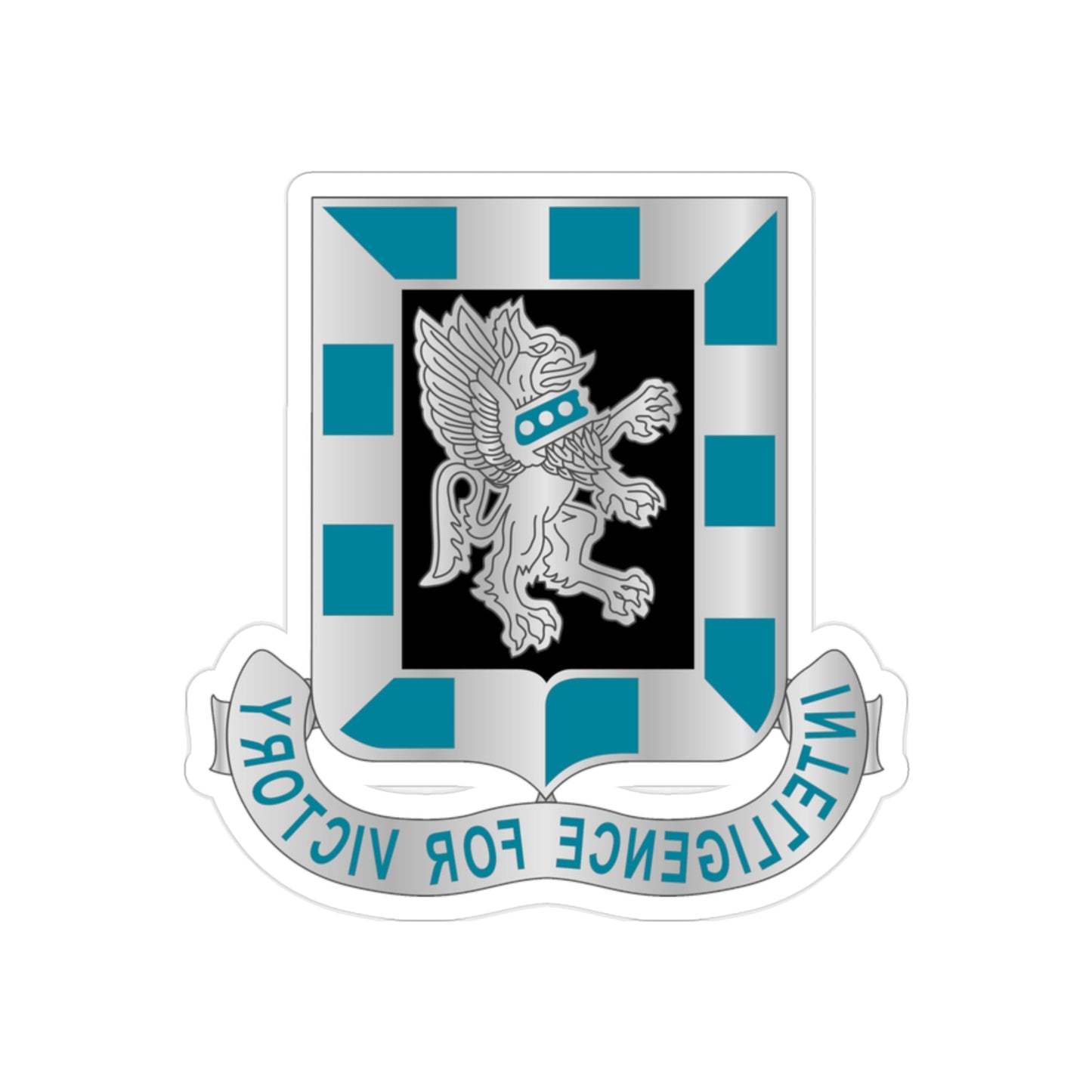 124 Military Intelligence Battalion (U.S. Army) REVERSE PRINT Transparent STICKER-2 Inch-The Sticker Space