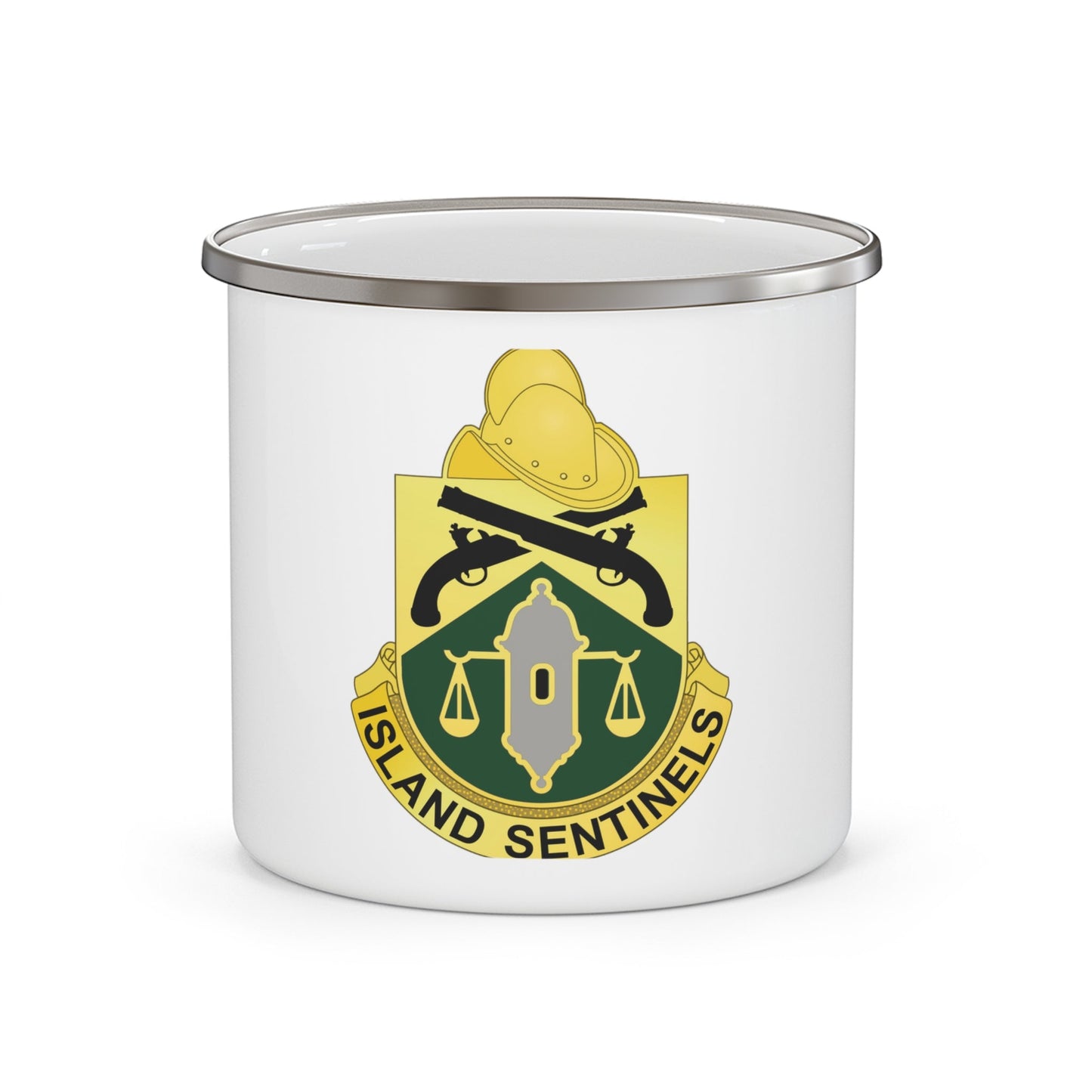 124 Military Police Battalion (U.S. Army) 12oz Enamel Mug-12oz-The Sticker Space